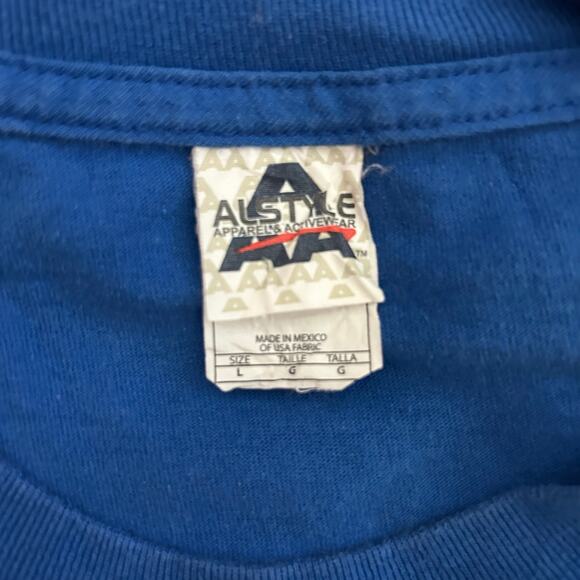 Florida Gaters College T-shirt Blue SZ Large Logo Sports Football NCAA - Picture 6 of 6